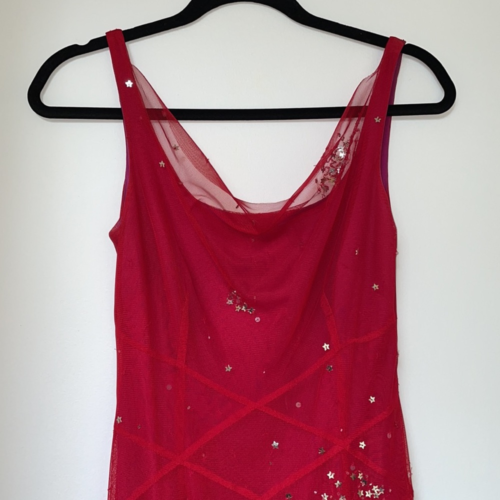 BCBG embellished long dress with godet - Picture 2 of 10